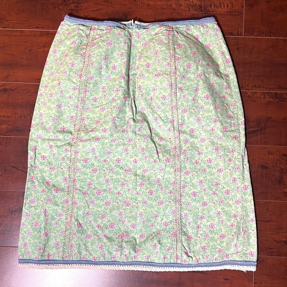 ANTHROPOLOGIE Sleeping On Snow Calico Floral Skirt Size 6 - Picture 5 of 9